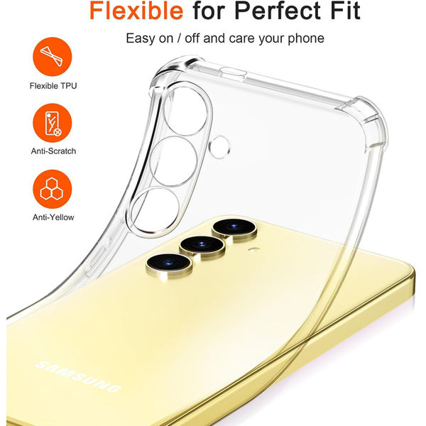 Techsuit - Shockproof Clear Silicone - Samsung Galaxy S24 Plus - Clear