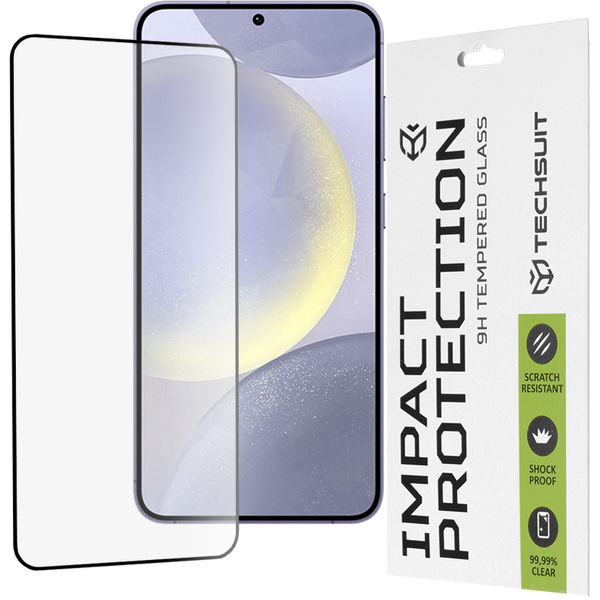 Techsuit - 111D Full Cover / Full Glue Glass - Samsung Galaxy S24 Plus / S25 Plus - Black