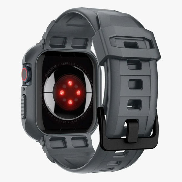 Spigen - Rugged Armor Pro - Apple Watch 4 / 5 / 6 / SE / SE 2 / 7 / 8 / 9 (44mm/45mm) - Dark Grey