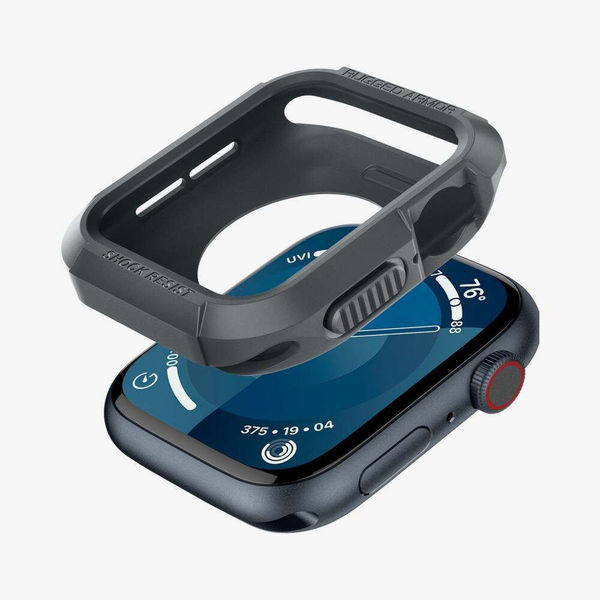 Spigen - Rugged Armor - Apple Watch 4 / 5 / 6 / SE / SE 2 / 7 / 8 / 9 (44mm/45mm) - Dark Grey