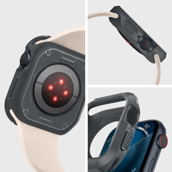 Spigen - Rugged Armor - Apple Watch 4 / 5 / 6 / SE / SE 2 / 7 / 8 / 9 (44mm/45mm) - Dark Grey