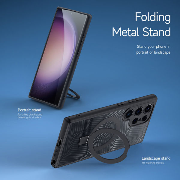 Dux Ducis - Aimo MagSafe Magnetic Stand - Samsung Galaxy S24 Ultra - Black