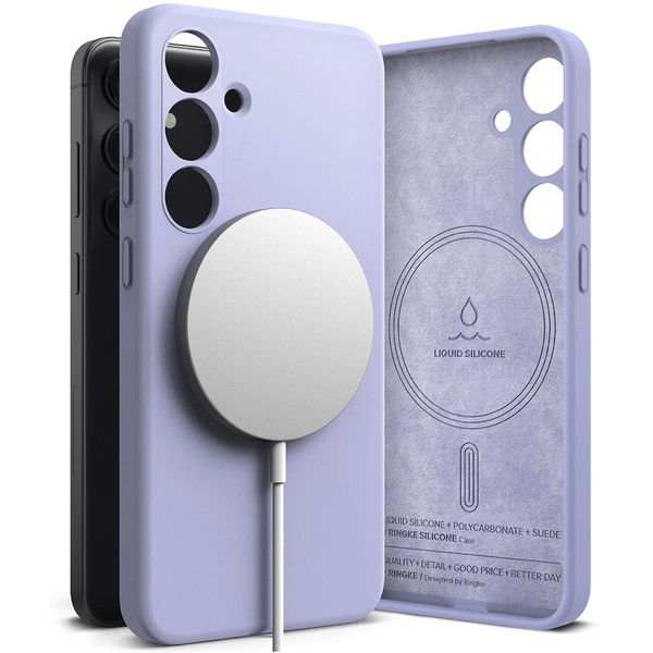 Ringke - Silicone Magnetic MagSafe - Samsung Galaxy S24 - Lavender