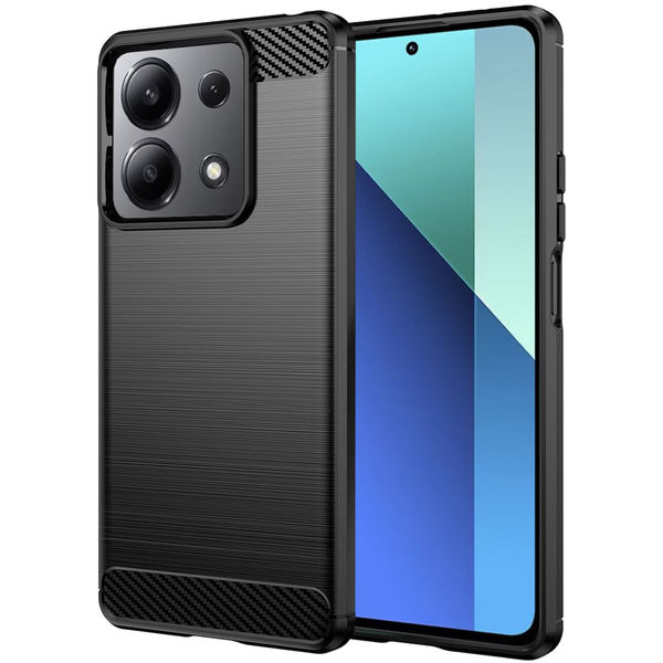 Techsuit - Carbon Silicone - Xiaomi Redmi Note 13 4G - Black