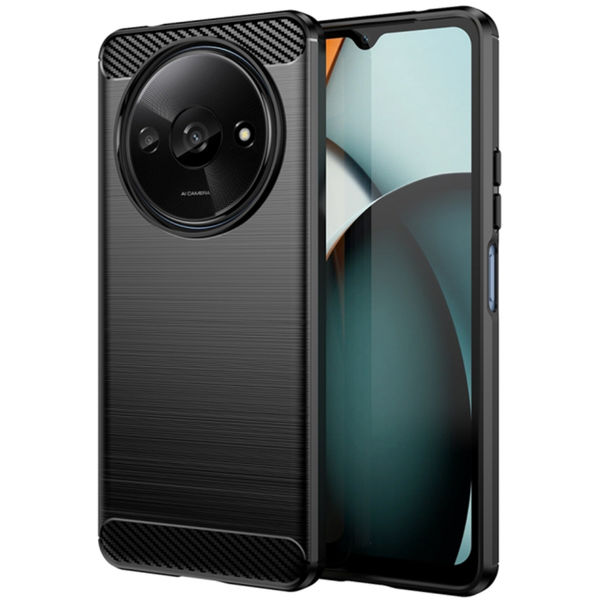 Techsuit - Carbon Silicone - Xiaomi Redmi A3 / Redmi A3x - Black