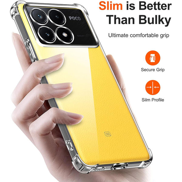 Techsuit - Shockproof Clear Silicone - Xiaomi Poco X6 Pro - Clear