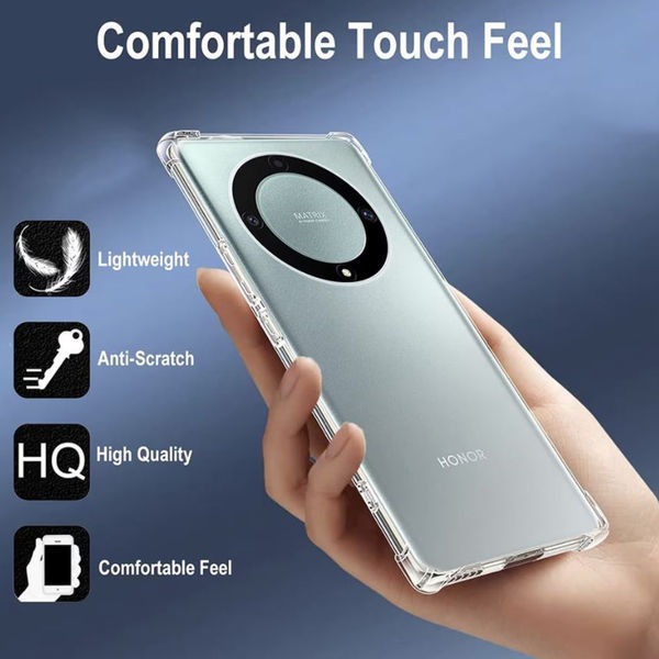Techsuit - Shockproof Clear Silicone - Honor Magic6 Lite - Clear