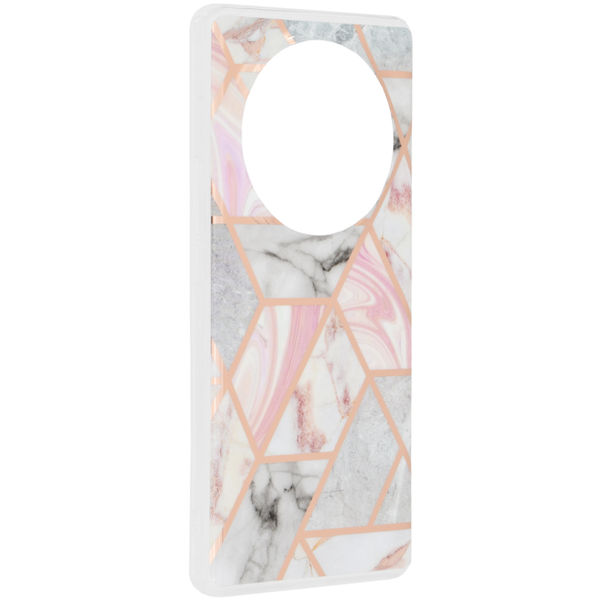 Techsuit - Marble Series - Honor Magic6 Lite - Pink Hex