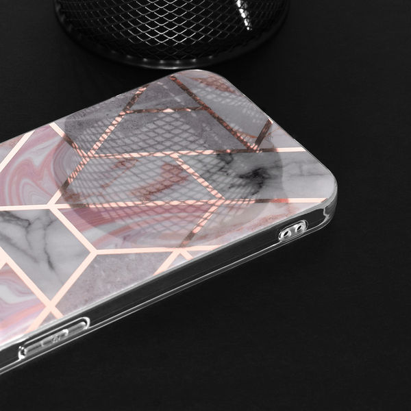 Techsuit - Marble Series - Honor Magic6 Lite - Pink Hex