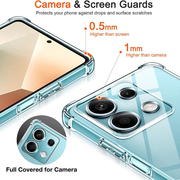 Techsuit - Shockproof Clear Silicone - Xiaomi Redmi Note 13 5G - Clear