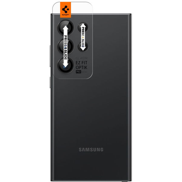 Spigen - Optik.tR EZ Fit Pro Camera Glass (2 pack) - Samsung Galaxy S24 Ultra - Black