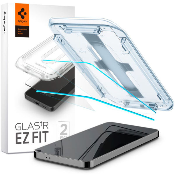 Spigen - Glas.tR EZ-FIT (2 pack) - Samsung Galaxy S24 Plus / S25 Plus - Clear