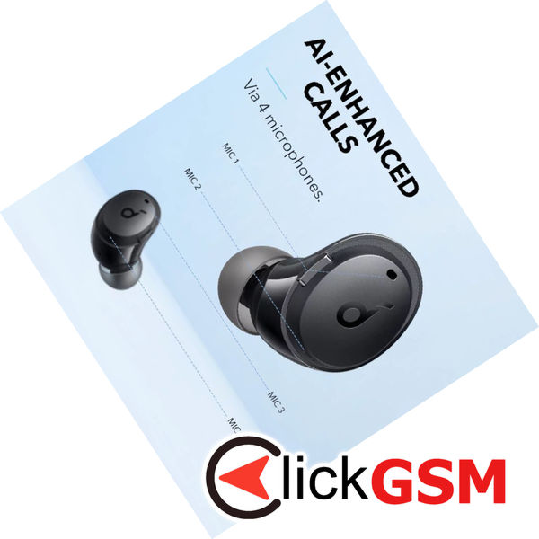 Anker - Wireless Earbuds Life Dot 3i II (A3982G12) - Bluetooth 5.2, with Charging Case, Active Noise Cancelling, IPX5 - Black