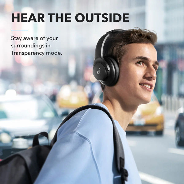 Anker - Wireless Headphones Life Q20i (A3004G11) - Bluetooth, Hybrid Active Noise Cancelling, Dual-Connections - Black