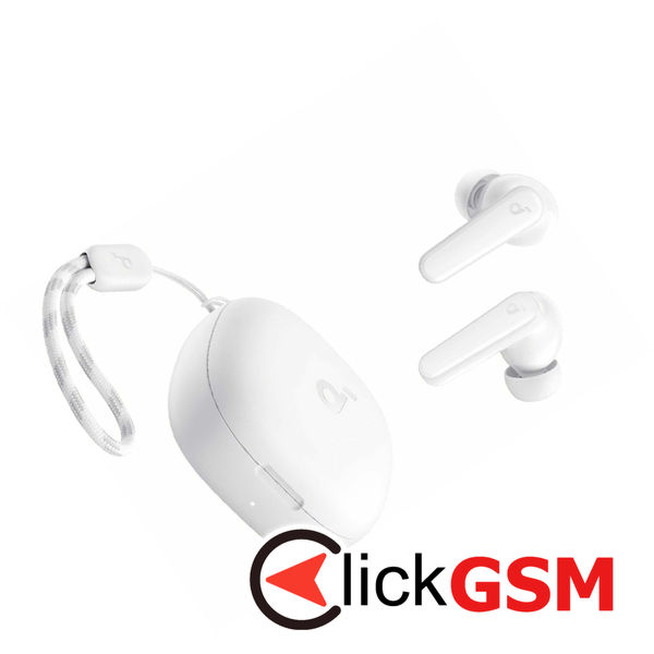 Anker - Wireless Earbuds R50i (A3949G21) - with Charging Case, Extra-bass, AI-Enhanced Calls - White