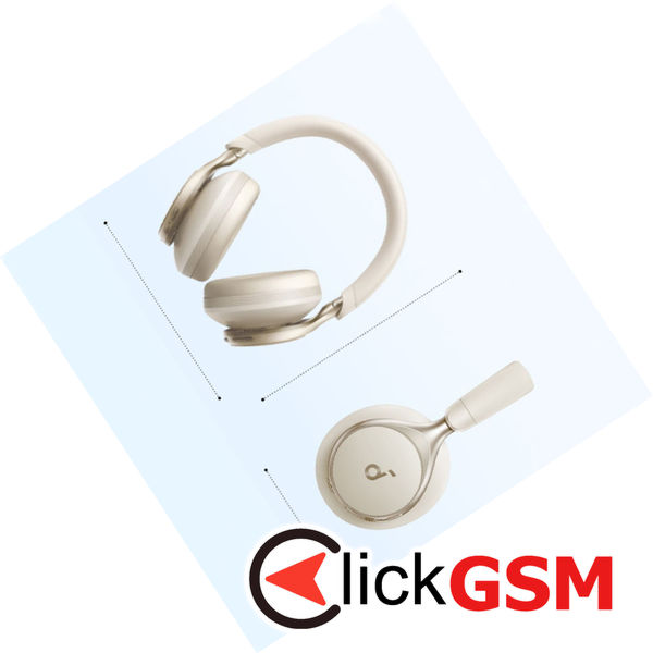 Anker - Wireless Headphones SoundCore Space One (A3035G21) - Bluetooth 5.3, Active Noise Cancelling, Hi-Res - White