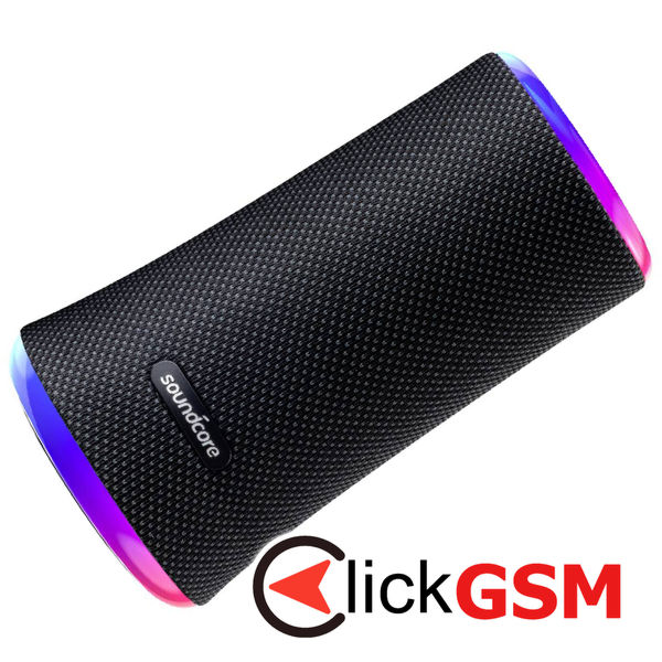 Anker - Wireless Speaker Flare II (A3165G11) - Bluetooth 50, RGB LED Lights, 20W - Black