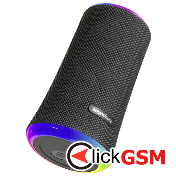 Anker - Wireless Speaker Flare II (A3165G11) - Bluetooth 50, RGB LED Lights, 20W - Black