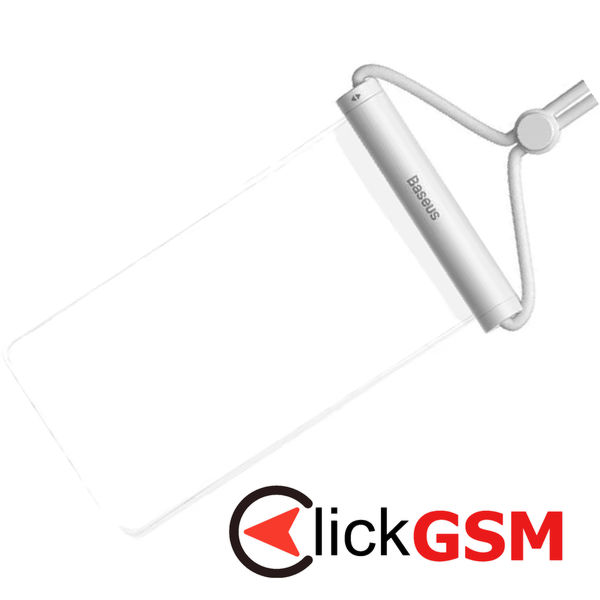 Baseus - Waterproof Case (P60263701213-00) - IPX8, with Cylindrical Slide Lock, for Phone 7.2 - Moon White