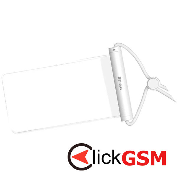 Baseus - Waterproof Case (P60263701213-00) - IPX8, with Cylindrical Slide Lock, for Phone 7.2 - Moon White