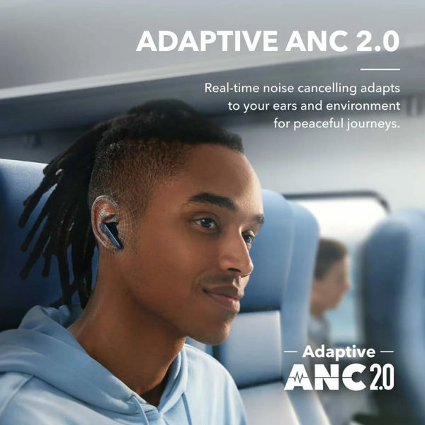 Anker - Wireless Earbuds SoundCore Liberty 4 NC (A3947G31) - Bluetooth 5.3, ANC 2.0, Hi-Res Sound, LDAC, IPX4 - Blue