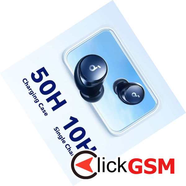 Anker - Wireless Earbuds SoundCore Space A40 (A3936G31) - Bluetooth 5.2, ANC, Hi-Res Sound, Wireless&Type-C Charging - Blue