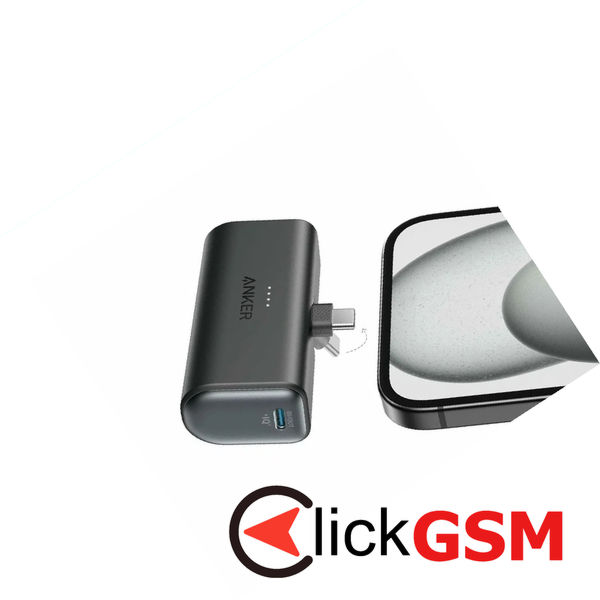 Anker - Power Bank Nano (A1653H11) - USB-C Connector, 5000mAh, 22.5W - Black