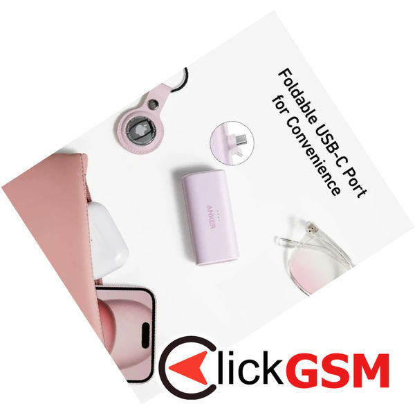 Anker - Power Bank Nano (A1653H11) - USB-C Connector, 5000mAh, 22.5W - Black