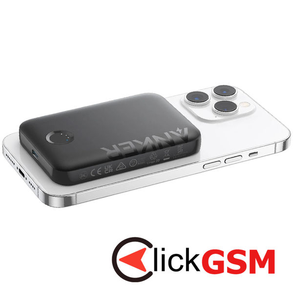 Anker - Power Bank 321 (A1616G11) - MagSafe, Type-C, for iPhone, 5000mAh - Black