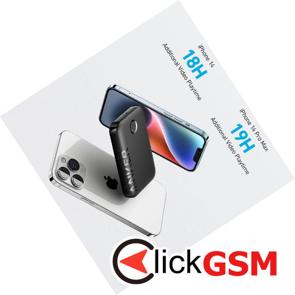 Anker - Power Bank 321 (A1616G11) - MagSafe, Type-C, for iPhone, 5000mAh - Black