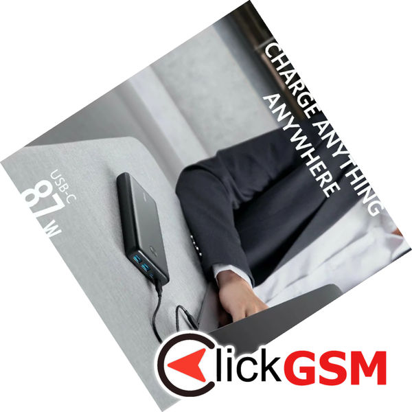 Anker - Power Bank PowerCore III Elite (A1291H11) - 2x Type-C, 2x USB, 25600mAh, 87W - Black