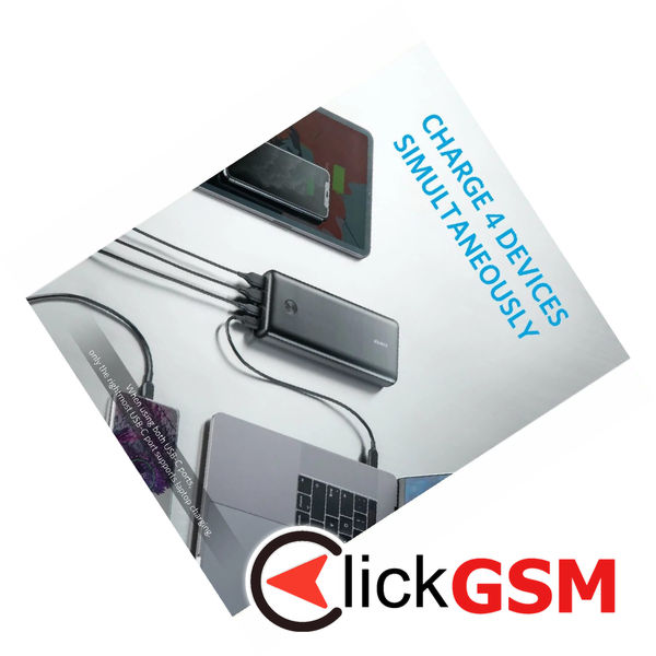 Anker - Power Bank PowerCore III Elite (A1291H11) - 2x Type-C, 2x USB, 25600mAh, 87W - Black