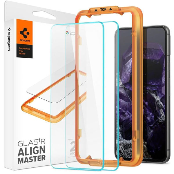 Spigen - Glas.tR Align Master (2 pack) - Google Pixel 8 - Clear