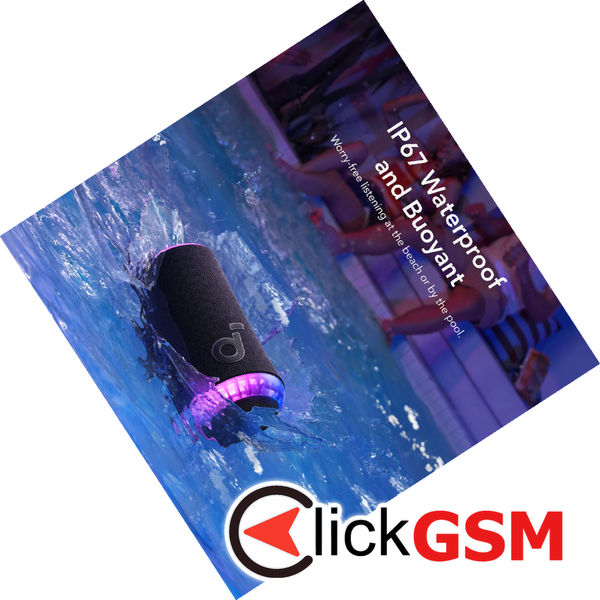 Anker - Wireless Speaker SoundCore Glow (A3166G11) - 360° Sound, 30W, IP67 - Black