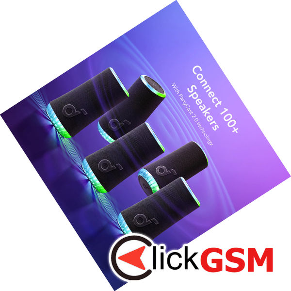 Anker - Wireless Speaker SoundCore Glow (A3166G11) - 360° Sound, 30W, IP67 - Black