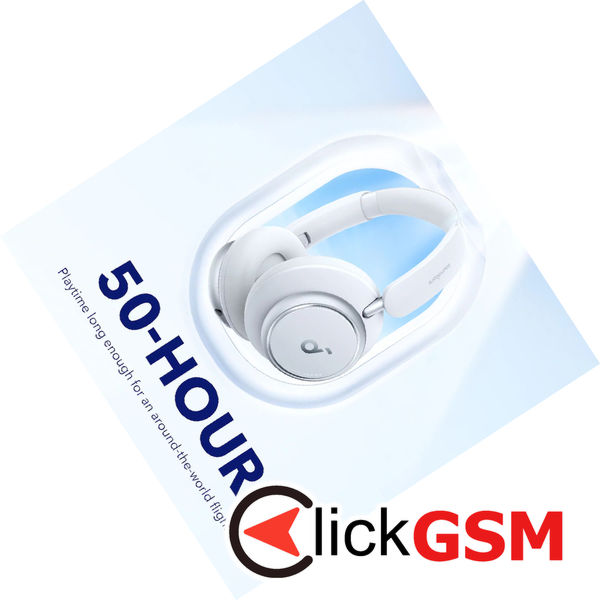 Anker - Wireless Headphones Space Q45 (A3040G21) - Bluetooth 5.3, Noise Cancelling, USB-C - White