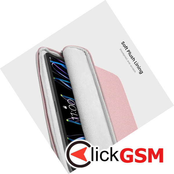 Tomtoc - Tablet Sleeve (B18B1P1) - for iPad with Shock-Absorbing Padding, 12.9” - Pink