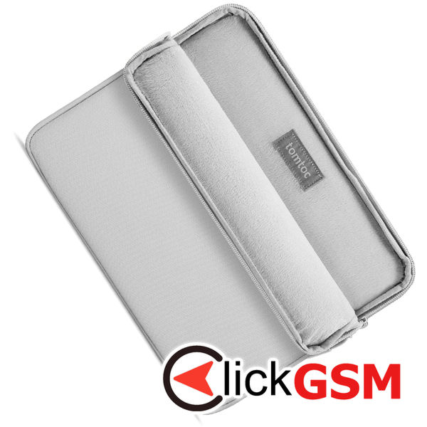 Tomtoc - Tablet Sleeve (B18B1G1) - for iPad with Shock-Absorbing Padding, 12.9” - Light Gray