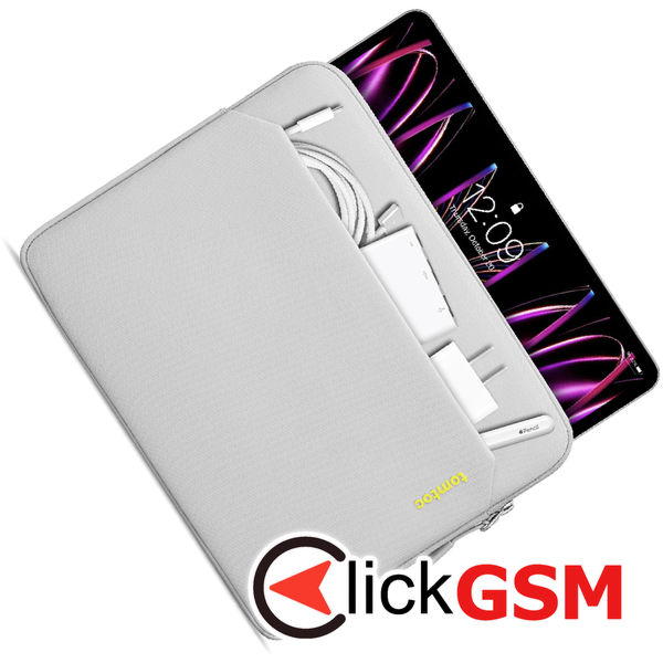 Tomtoc - Tablet Sleeve (B18A1G1) - for iPad with Shock-Absorbing Padding, 11″ - Light Gray