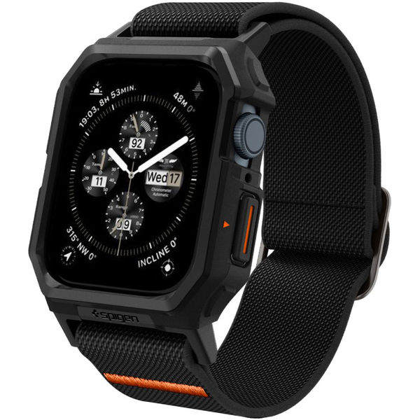 Spigen - Lite Fit Pro - Apple Watch 4 / 5 / 6 / SE / SE 2 / 7 / 8 / 9 (44 / 45mm) - Matte Black