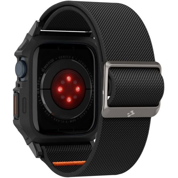 Spigen - Lite Fit Pro - Apple Watch 4 / 5 / 6 / SE / SE 2 / 7 / 8 / 9 (44 / 45mm) - Matte Black