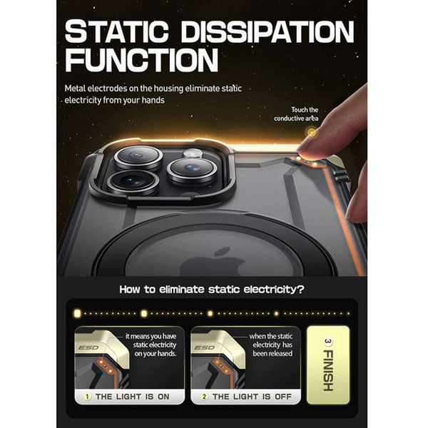 Supcase - Unicorn Beetle Defender - iPhone 15 Pro Max - Black