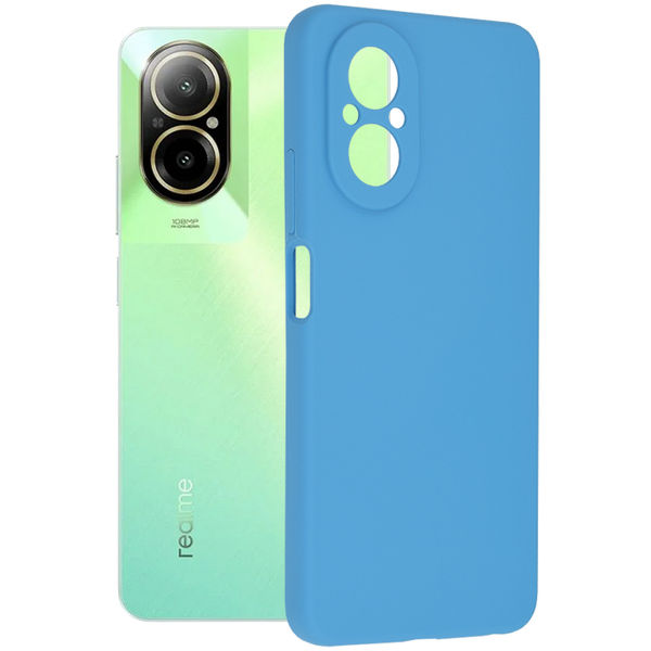 Techsuit - Soft Edge Silicone - Realme C67 4G - Denim Blue