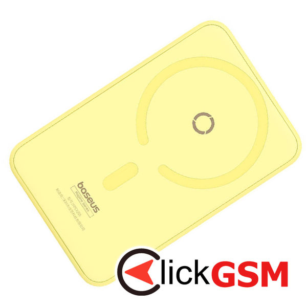 Baseus - Power Bank MagPro Magnetic PPCXZ05 (P10064101Y23-00) - USB-C, 5000mAh, 20W, MagSafe, Cable Type-C, 3A, 30cm - Yellow