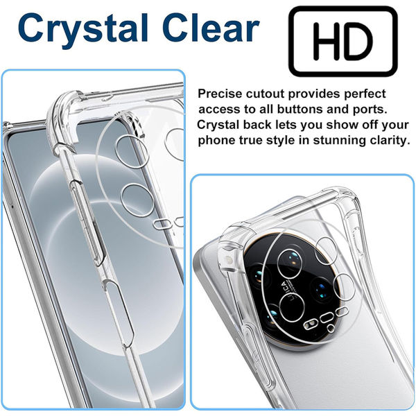 Techsuit - Shockproof Clear Silicone - Xiaomi 14 Ultra - Clear