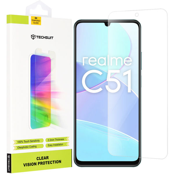 Techsuit - Clear Vision Glass - Realme C51 / Note 50 - Transparent