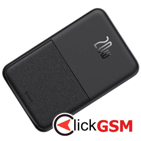 Baseus - Power Bank MagPro Magnetic PPCXZ05 (P10064101123-00) - USB-C, 5000mAh, 20W, MagSafe, Cable Type-C, 3A, 30cm - Black