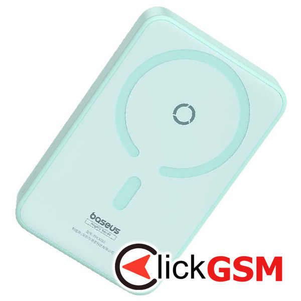 Baseus - Power Bank MagPro Magnetic PPCXZ05 (P10064101333-00) - USB-C, 5000mAh, 20W, MagSafe, Cable Type-C, 3A, 30cm - Mint