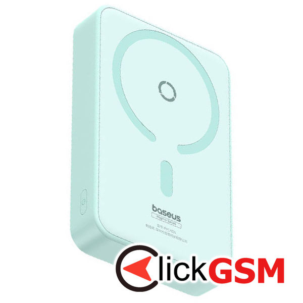 Baseus - Power Bank MagPro Magnetic PPCXZ05 (P10064101333-00) - USB-C, 5000mAh, 20W, MagSafe, Cable Type-C, 3A, 30cm - Mint