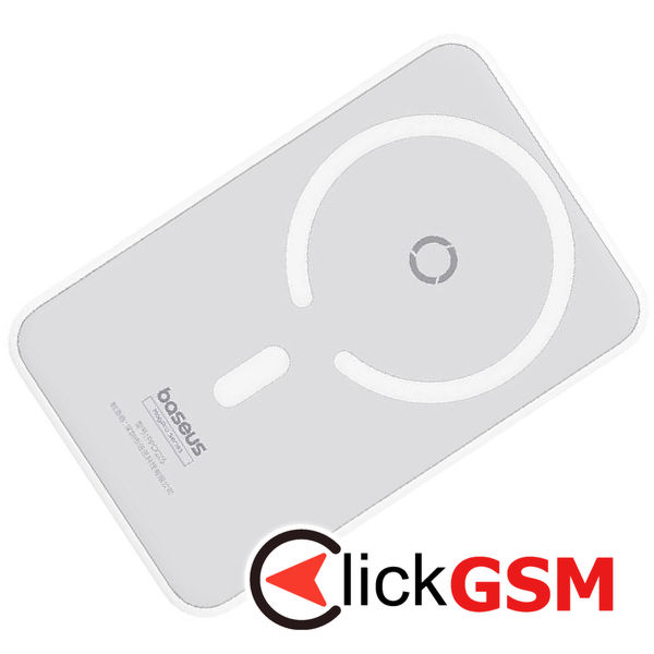 Baseus - Power Bank MagPro Magnetic PPCXZ05 (P10064101223-00) - USB-C, 5000mAh, 20W, MagSafe, Cable Type-C, 3A, 30cm - White